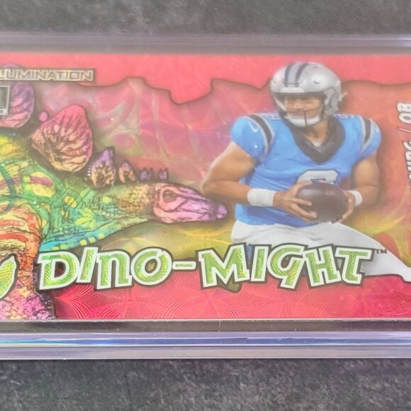 Bryce Young  2023 Wild Card Dino-Might Rookie RC 3/4  #AD-BY Panthers Pink - Picture 3 of 8